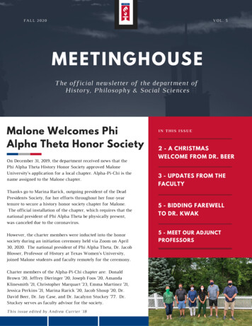 Meetinghouse Vol. V - Malone University