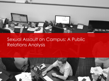 Sexual Assault On Campus: A Public Relations Analysis