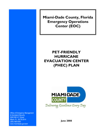 Miami-Dade County, Florida Emergency Operations Center .