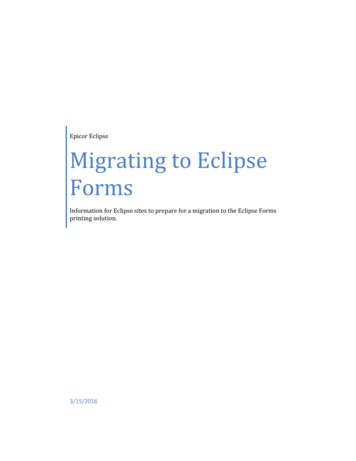 Migrating To Eclipse Forms - Sign In