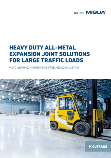 HEAVY DUTY ALL-METAL EXPANSION JOINT SOLUTIONS FOR 