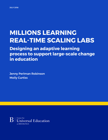 MILLIONS LEARNING - Brookings Institution