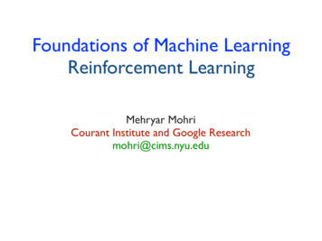 Ml Reinforcement Learning - New York University