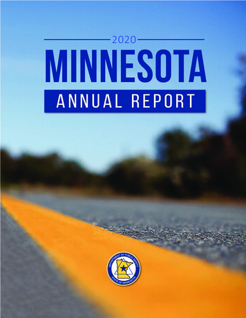 Minnesota FY2020 Highway Safety Plan Annual Report