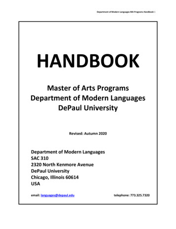 HANDBOOK - DePaul University