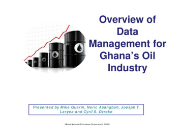Overview Of Data Management For Ghana’s Oil Industry