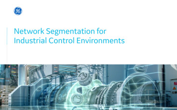 Network Segmentation For Industrial Control Environments