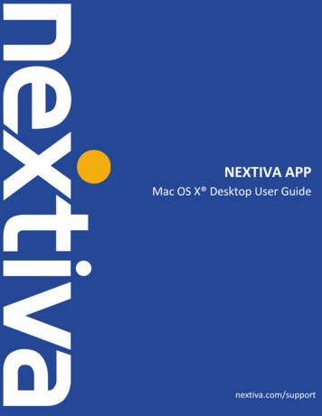 Nextiva App Mac OS X Guide