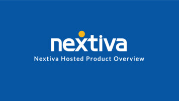 Nextiva Hosted Product Overview - Telco Data