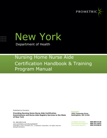 New York State Nurse Aide Manual