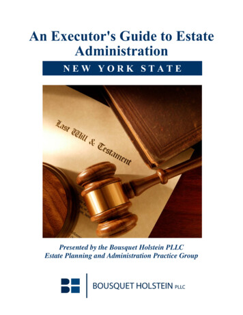 An Executor's Guide To Estate Administration