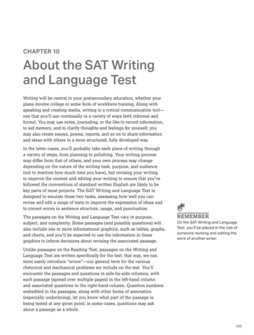 SAT Study Guide 2020 - Chapter 10: About The SAT Writing .