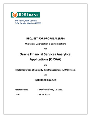 Oracle Financial Services Analytical Applications (OFSAA)