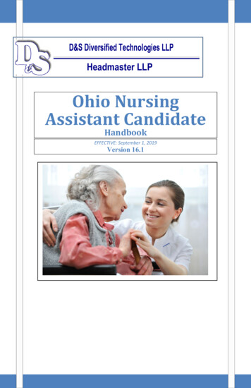 Ohio Nurse Aide Candidate Handbook . - D&S - Headmaster