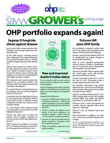 L Savv Y THE GROWER S Cutting Edge - OHP