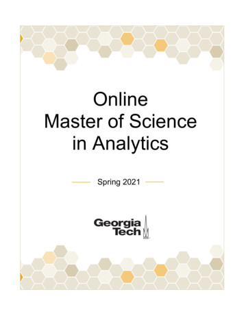Online Master Of Science In Analytics