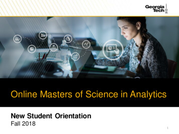 Online Masters Of Science In Analytics