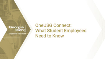 OneUSGConnect: What Student Employees Need To Know