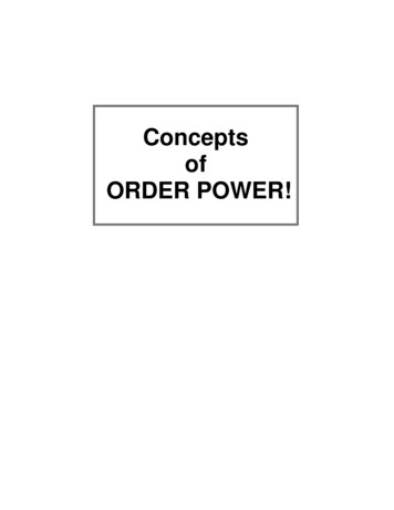 Concepts Of ORDER POWER! 4