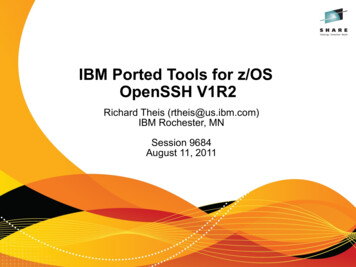 IBM Ported Tools For Z/OS OpenSSH V1R2