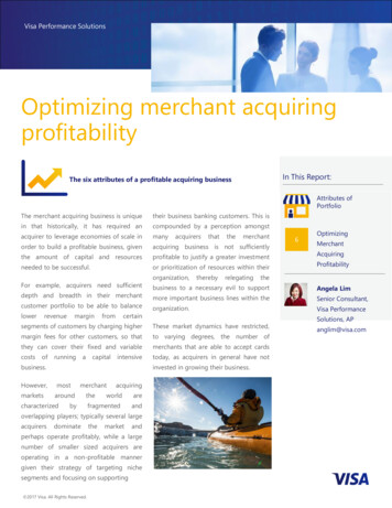 Optimizing Merchant Acquiring Profitability