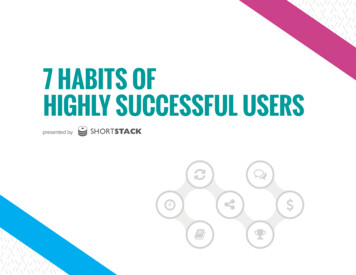 7 HABITS OF HIGHLY SUCCESSFUL USERS