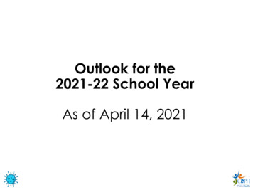 Outlook For The 2021-2022 School Year - California