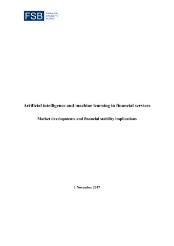 Artificial Intelligence And Machine Learning In Financial .