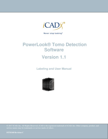 PowerLook Tomo Detection Software Version 1