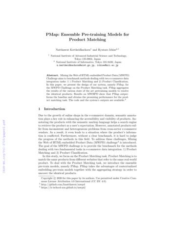 PMap: Ensemble Pre-training Models For Product Matching