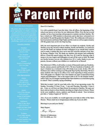 Parent Pride - Joliet Catholic Academy