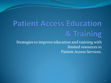 Patient Access Education & Training - AIPAM