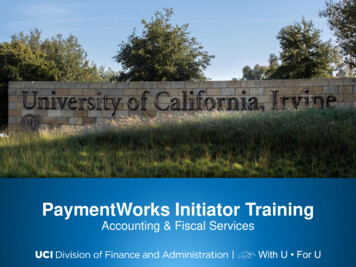 PaymentWorks Initiator Training - Accounting Home