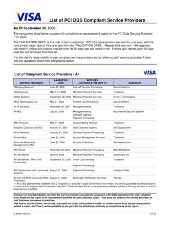 List Of PCI DSS Compliant Service Providers - Strategic Merchant