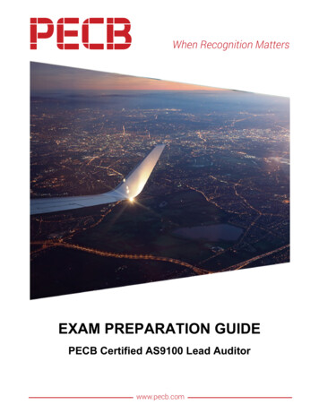 PECB AS9100 Lead Auditor Exam Preparation Guide