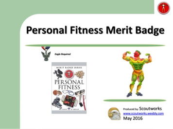 Personal Fitness Merit Badge - Weebly