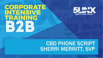 Cbd Phone Script Sherri Merritt, Svp