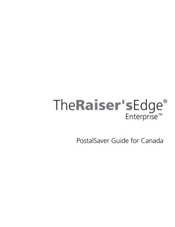 PostalSaver Guide For Canada - Emailhosting.blackbaud 