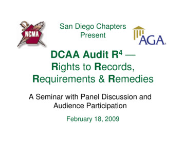 DCAA Audit R Rights To Records,