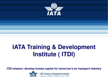 IATA Training & Development Institute ( ITDI)