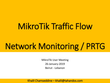 MikroTik Traffic Flow Network Monitoring / PRTG