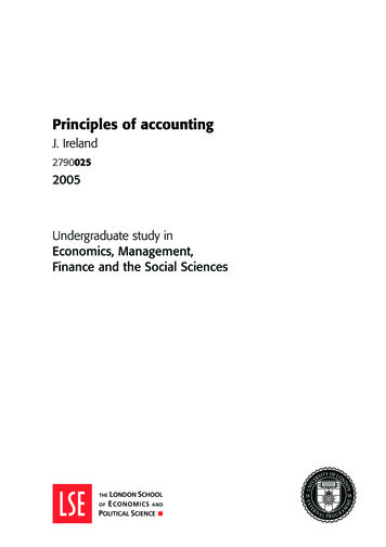 Principles Of Accounting - NTSLibrary
