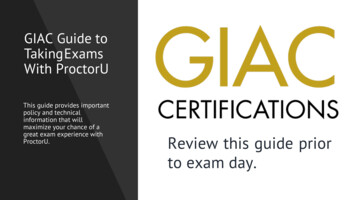GIAC Guide To With ProctorU