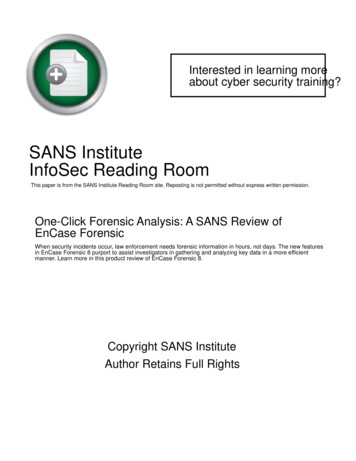 SANS Institute InfoSec Reading Room - Cyber Security Training