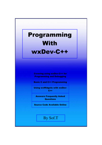 Programming With WxDev-C - GitHub Pages