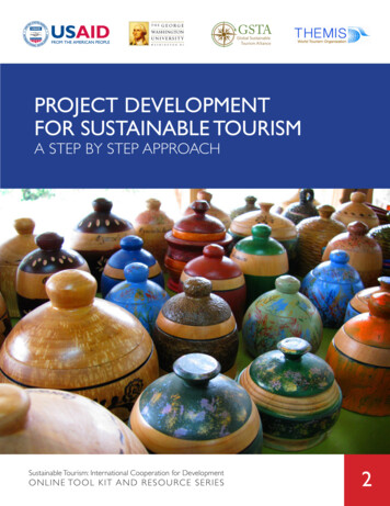 PROJECT DEVELOPMENT FOR SUSTAINABLE TOURISM