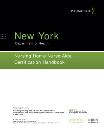 New York State Nurse Aide Manual - Rcsdk12 