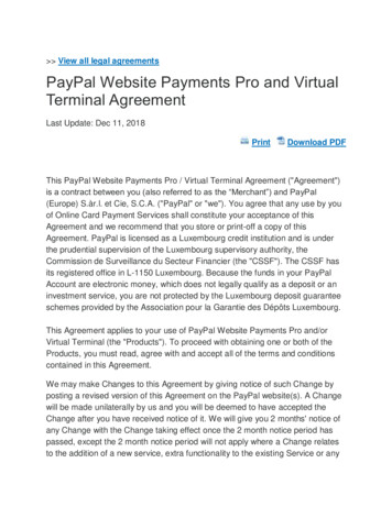View All Legal Agreements PayPal Website Payments Pro And .