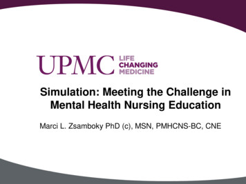Simulation: Meeting The Challenge In Mental Health 