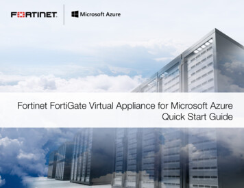Fortinet FortiGate Virtual Appliance For Microsoft Azure .